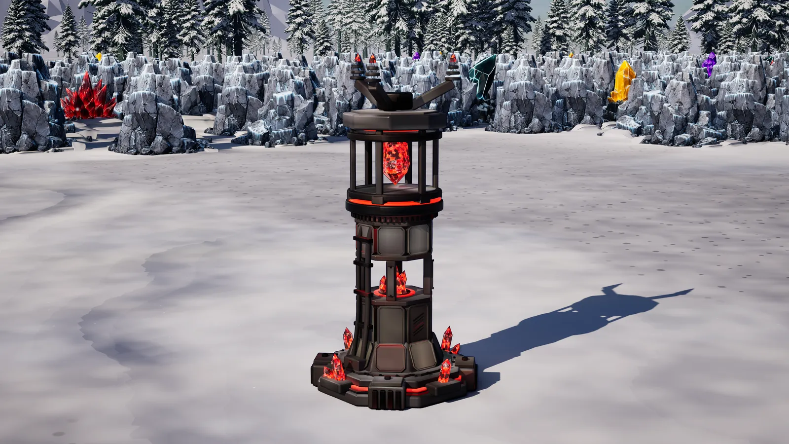 D. Generator (Distribution Generator), a Firnreach building, standing alone on packed snow in daylight.