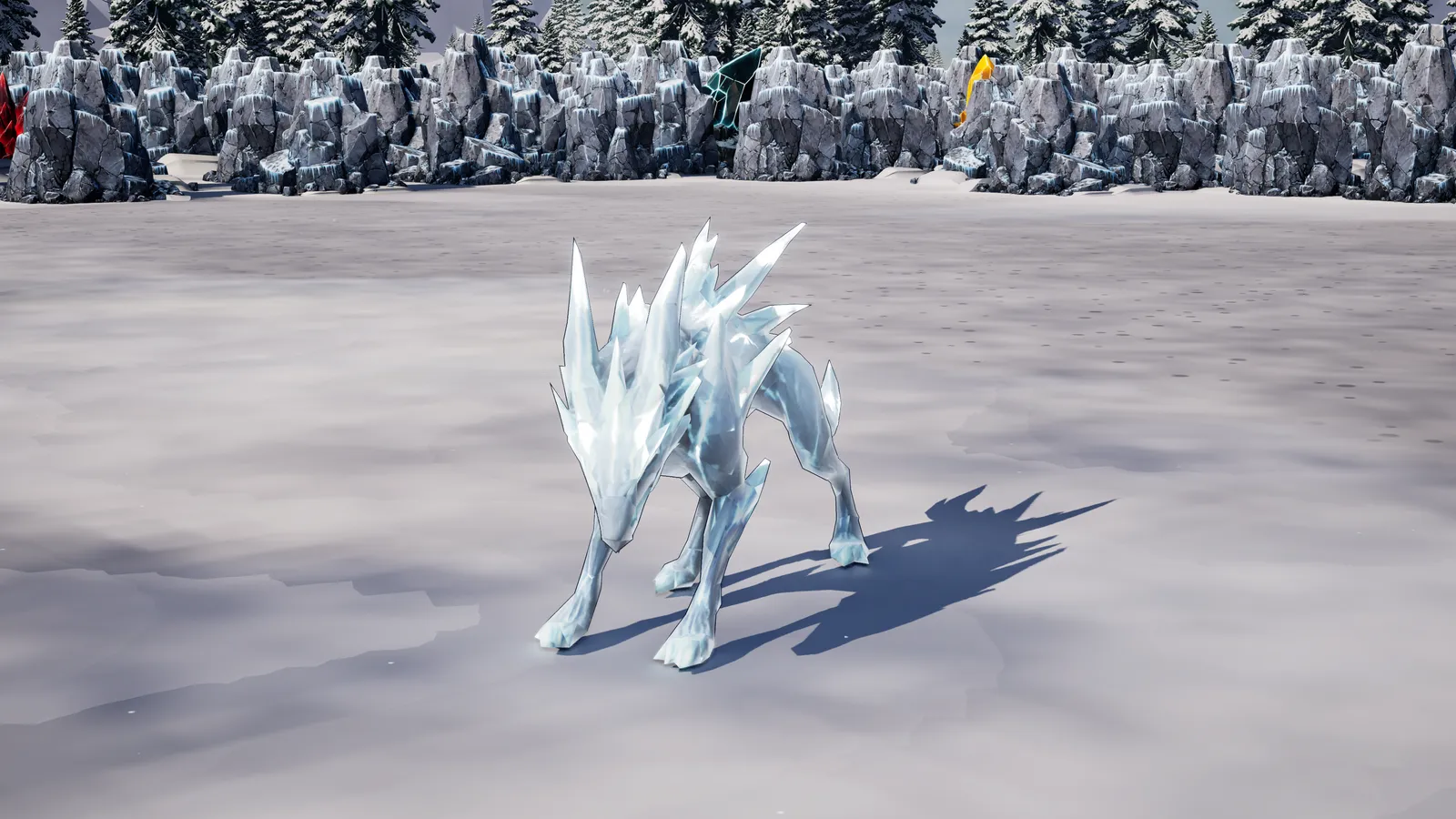 Glacial Runner, a Firnreach enemy, standing on packed snow in daylight.