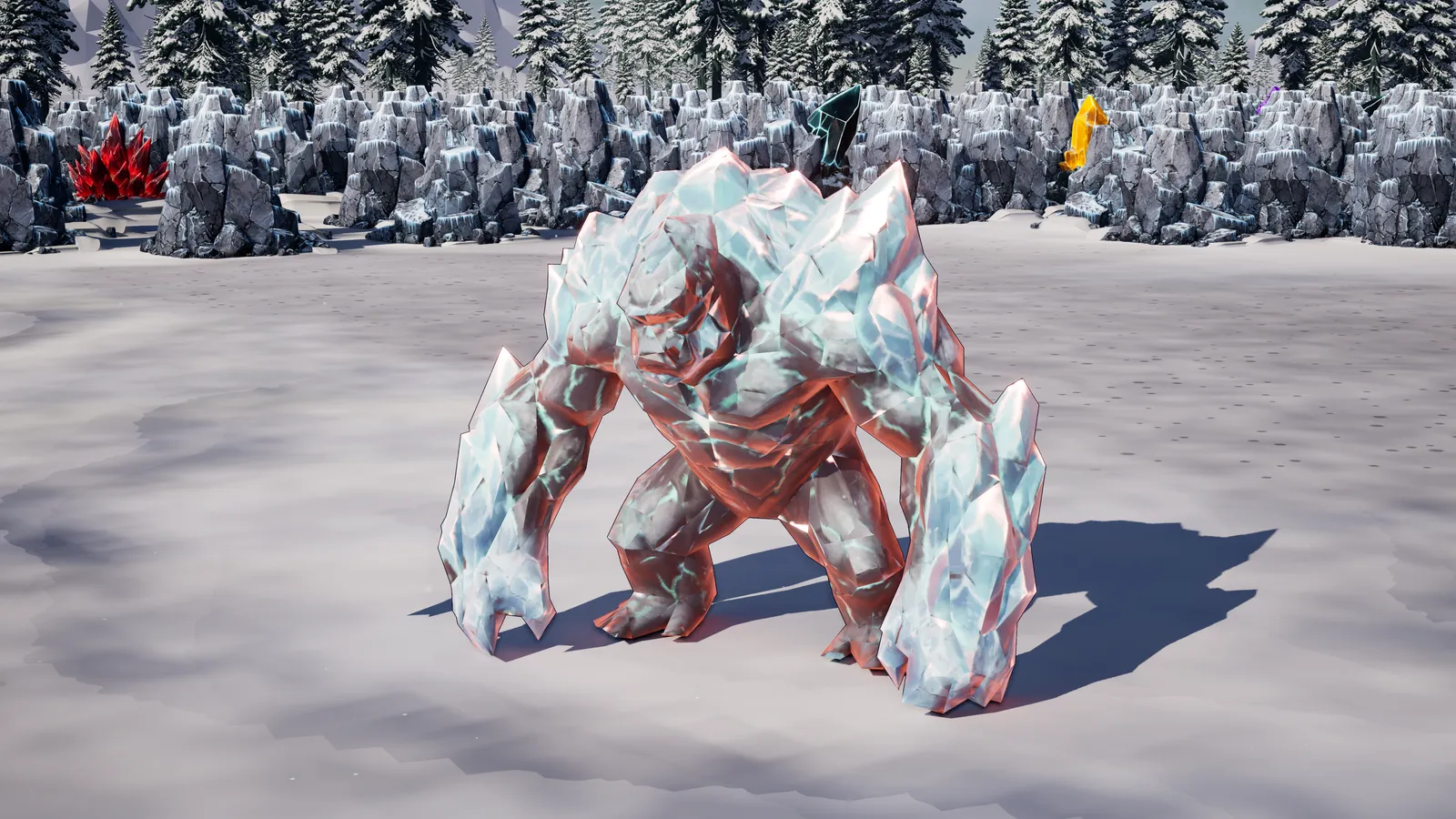 Ice Brawler, a Firnreach enemy, standing on packed snow in daylight.