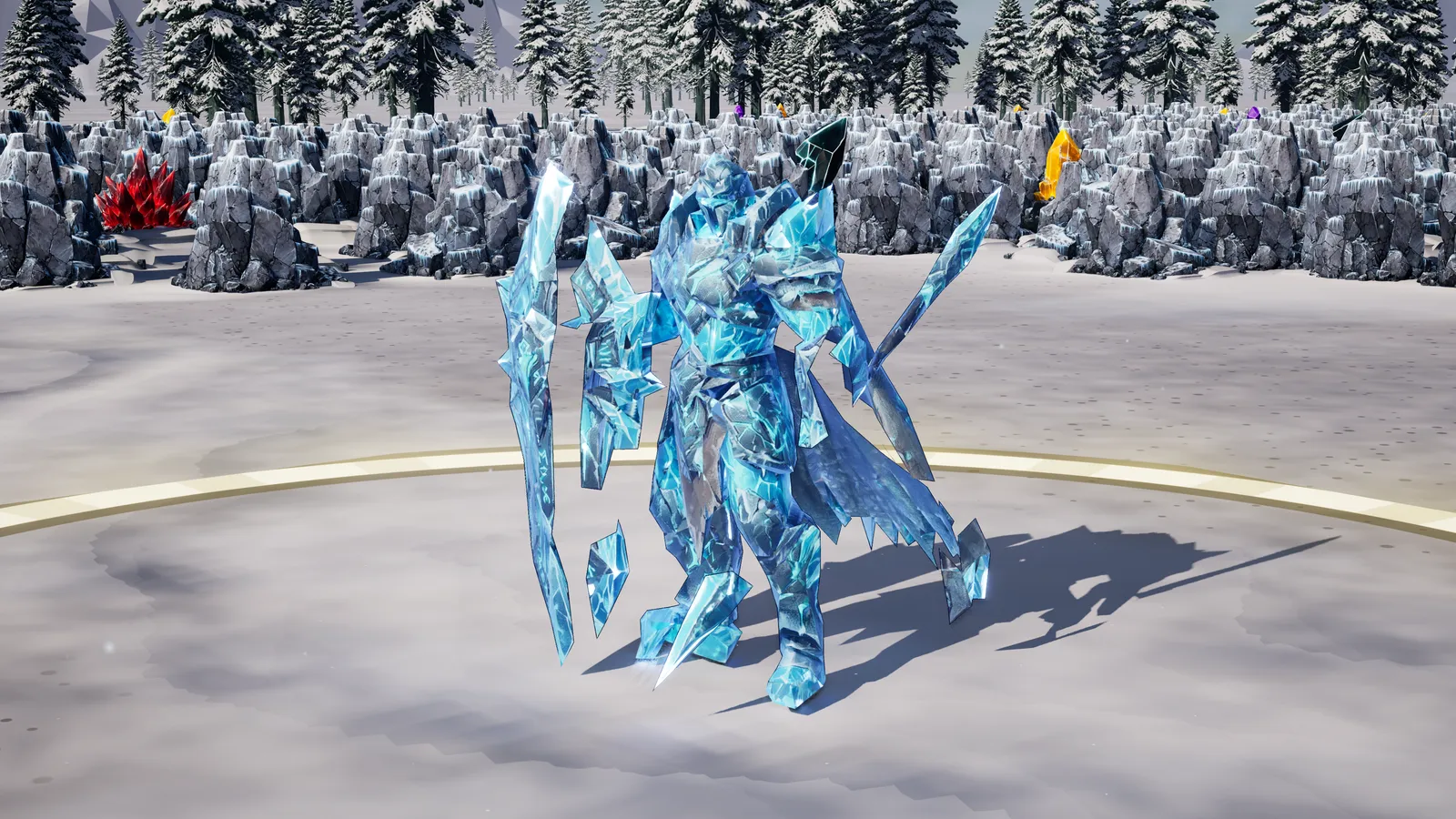 Rime Warden, a Firnreach enemy, standing on packed snow in daylight.